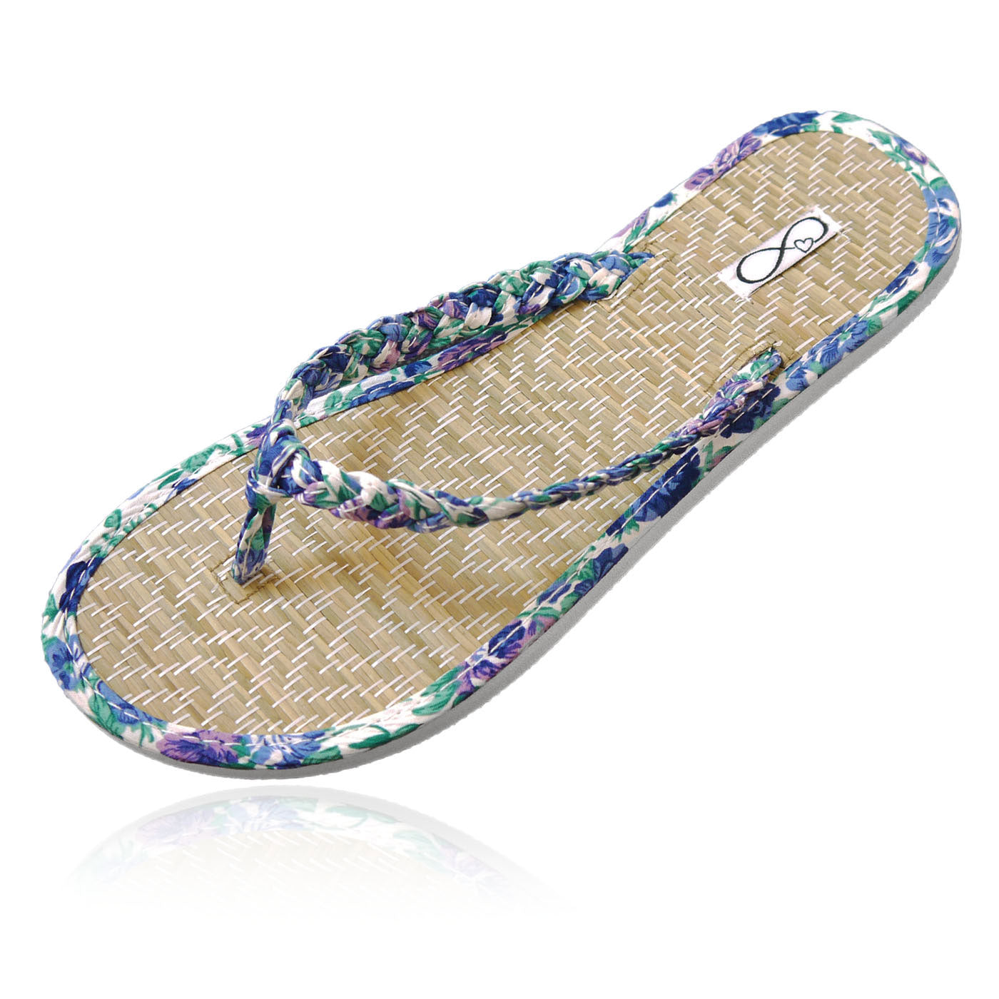 10 Pairs of blue beach flip-flops in a Party box