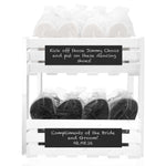 30 x Pearl flip flops and 20 x Mens flip flops in a chalkboard crate tower